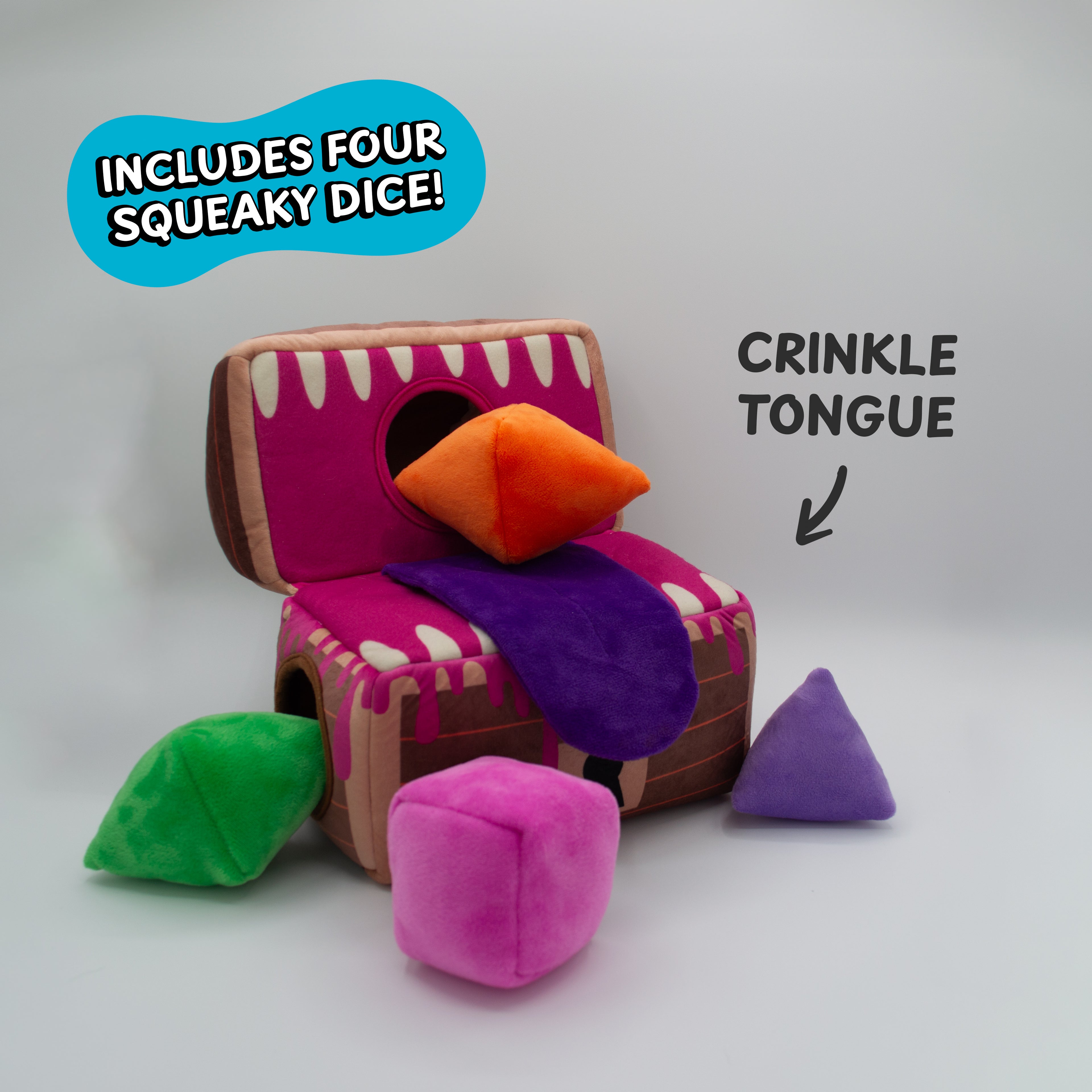 Mimic Chest Puzzle Plush Dog Toy - Medium / Large