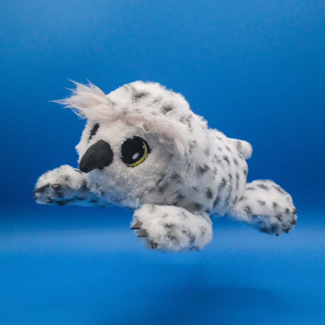 Owlbear Cub Plush Dog Toy - Medium - Snow